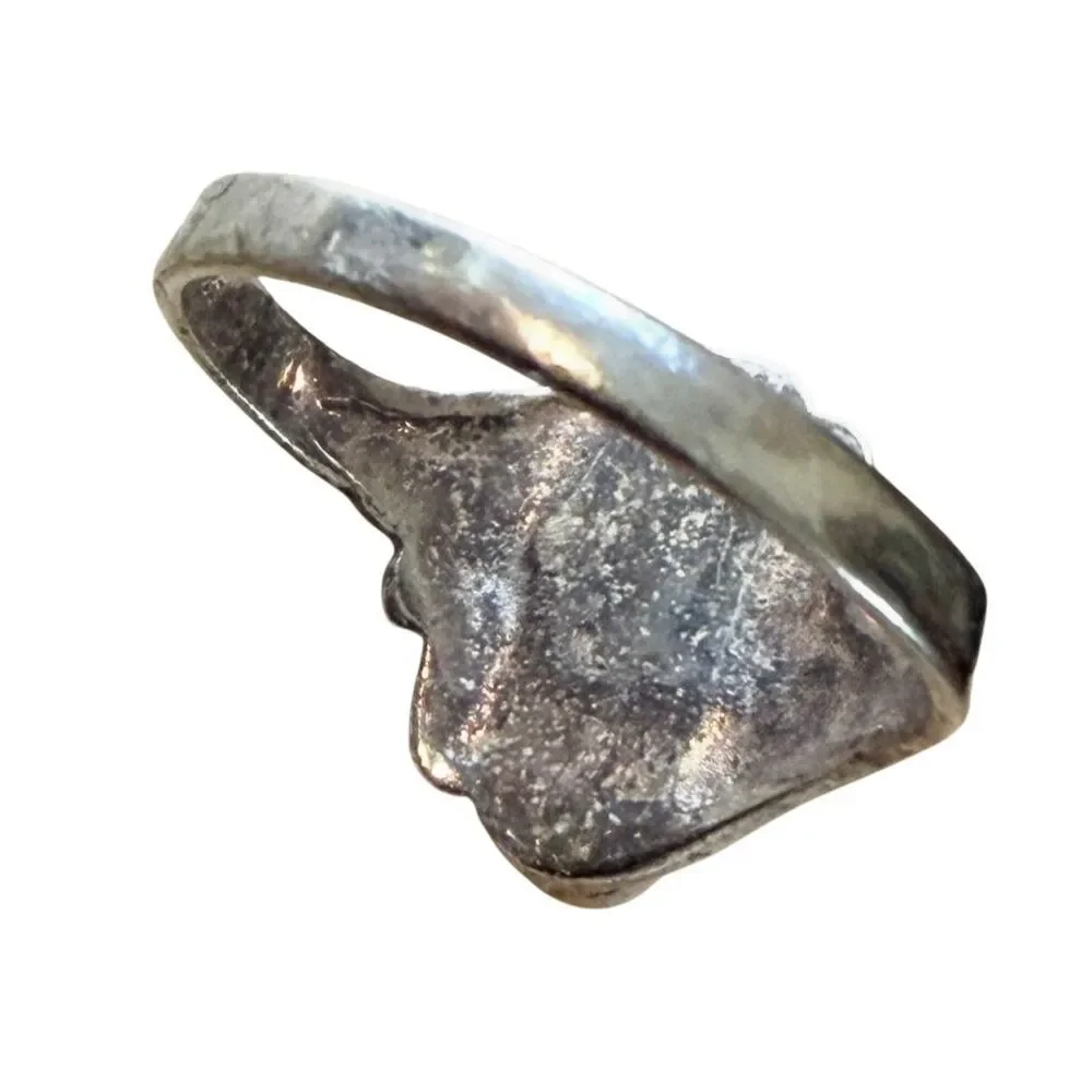 Vintage 925 Sterling Silver Black Onyx Ring